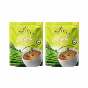 Tea Valley Elaichi Chai, Cardamom Flavoured Tea, Premium Assam Blend, 1 kg, Pack of 2